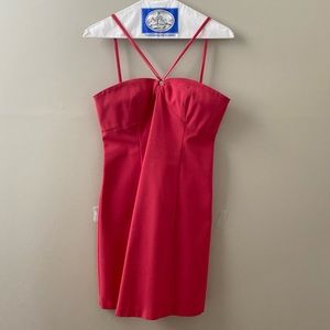Women’s Coral Colored Cocktail Dress